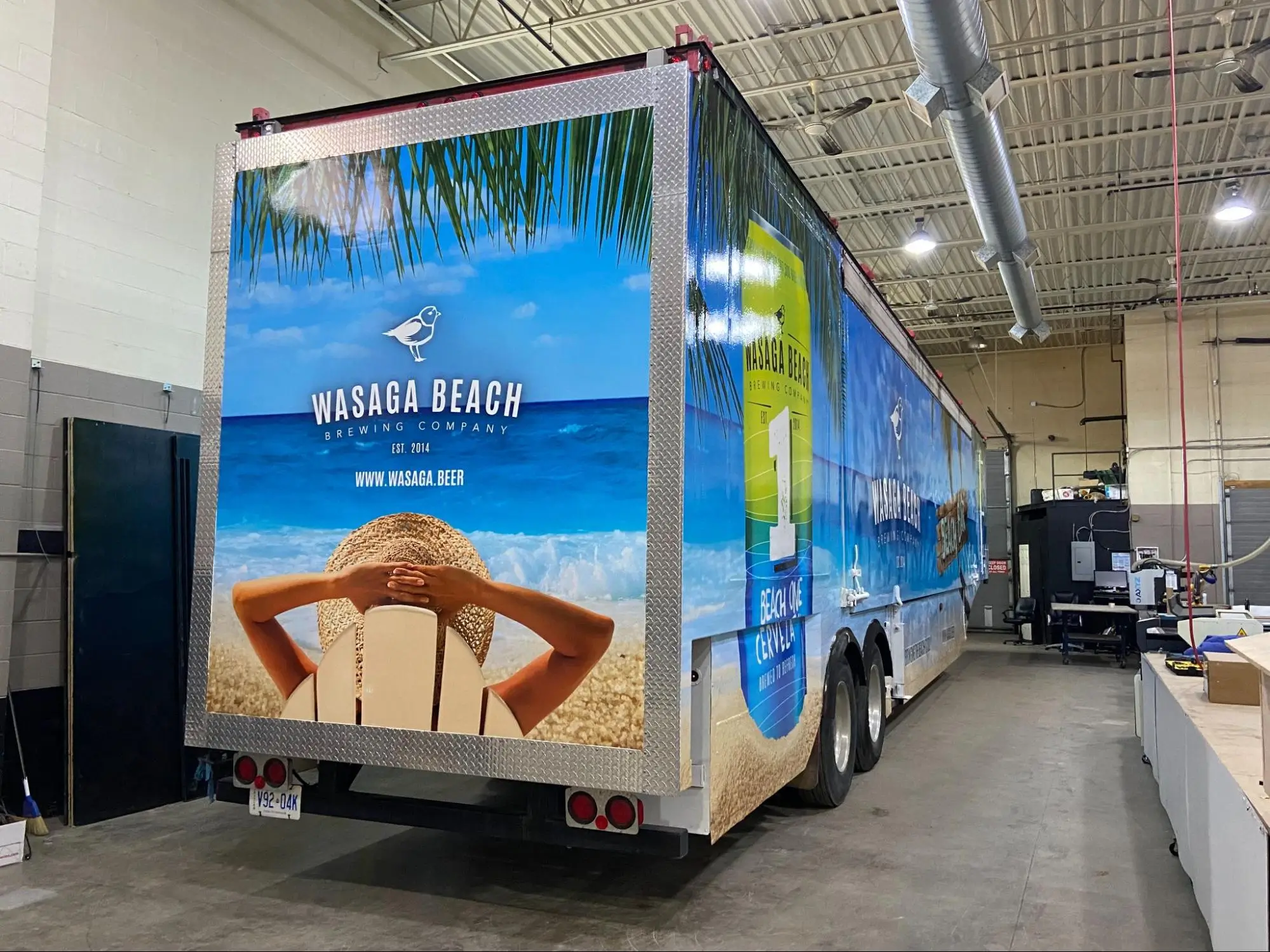 TRUCK WRAP SERVICE IN OUR INDOOR FACILITY