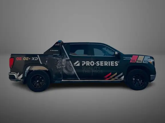 Custom Pro-Series pickup truck wrap with professional vehicle branding and fleet graphics by TorontoCarWrap.com in Toronto